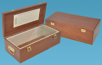 Solid Hardwood Storage Boxes for 4 x 5", 4-1/2 x 6" and 5 x 7" Slides