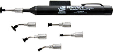 ESD Safe Plastic Body Pen-Vac™ Vacuum Pick-Up Tool with 6 ESD Safe Probes & Cups