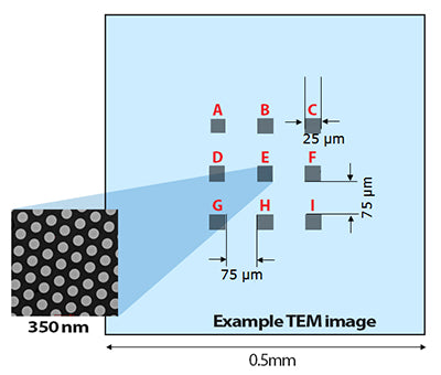 PELCO® Holey Silicon Nitride Support Film for TEM