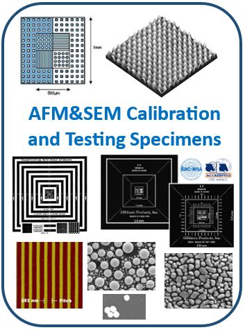 AFM&SEM Calibration and Testing Specimens