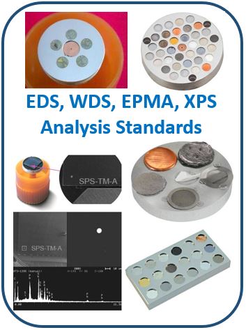 EDS, WDS, EPMA, XPS Analysis Standards
