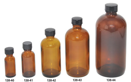 Small, Brown Glass Bottles