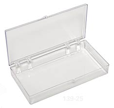 Small, Flat, Polystyrene Boxes with Hinges