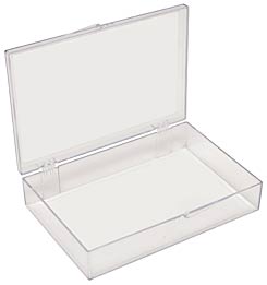 Small, Flat, Polystyrene Boxes with Hinges