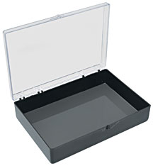 Small, Flat, Polystyrene Boxes with Hinges