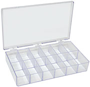 Clear Styrene Boxes with Three Hinges