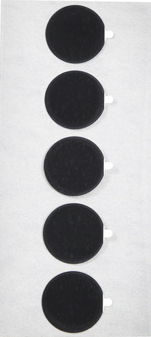 Carbon Tabs with Aluminum Foil Backing, Double Coated