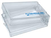 Small, Flat, Polystyrene Boxes with Hinges