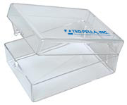 Small, Flat, Polystyrene Boxes with Hinges