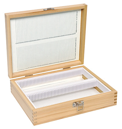 Wooden Microscope Slide Storage Boxes for Large Slides