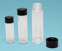 Clear Glass Vials with Stoppers