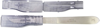 Miniature, retractable, disposable scalpels & blades removers