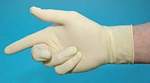 Latex, vinyl, nitrile gloves