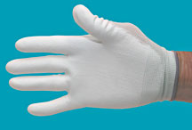 Nylon gloves, polyurethane coated nylon gloves