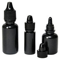 PELCO LightStop™ Black Dropper Bottles