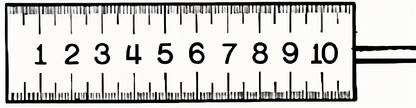 Miniature Measuring Scales and Ruler