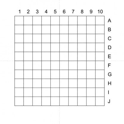 NE10A Indexed Grid 10 x 10 grid, 0.5mm pitch, marked 1-10 & A-J