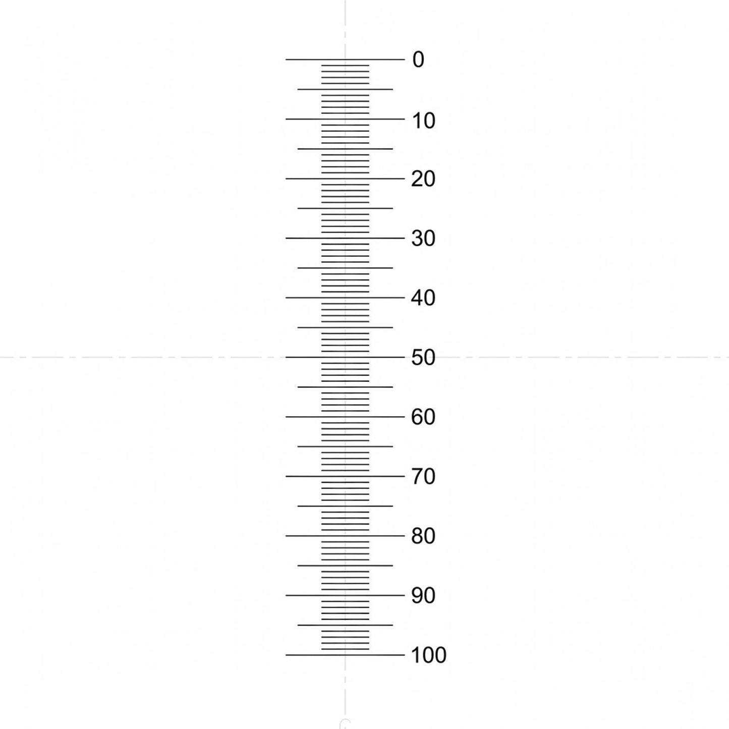 NE2 Vertical Micrometer Scale 10mm/0.1mm