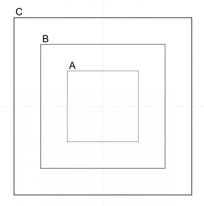 NE38 Squares 10mm, 7mm, 4mm