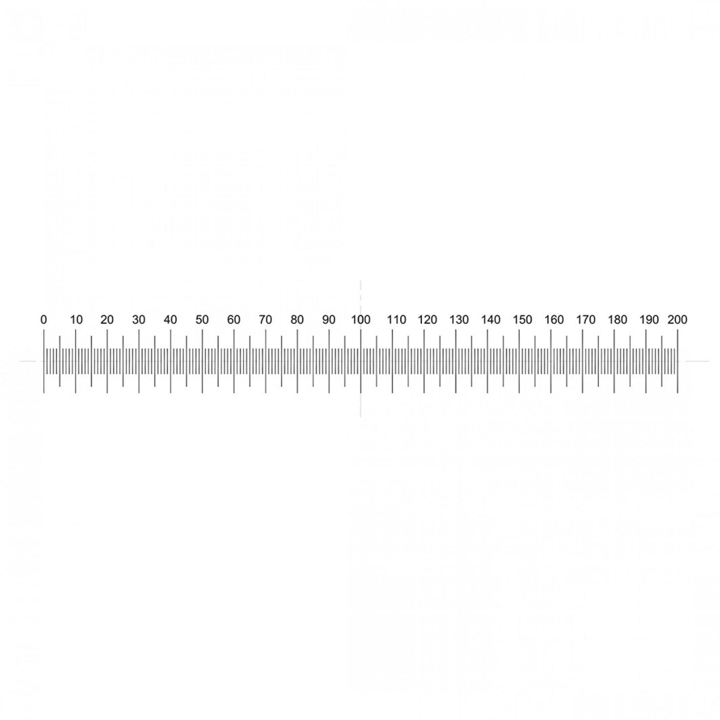 NE41 Horizontal Scale 10mm/0.05mm