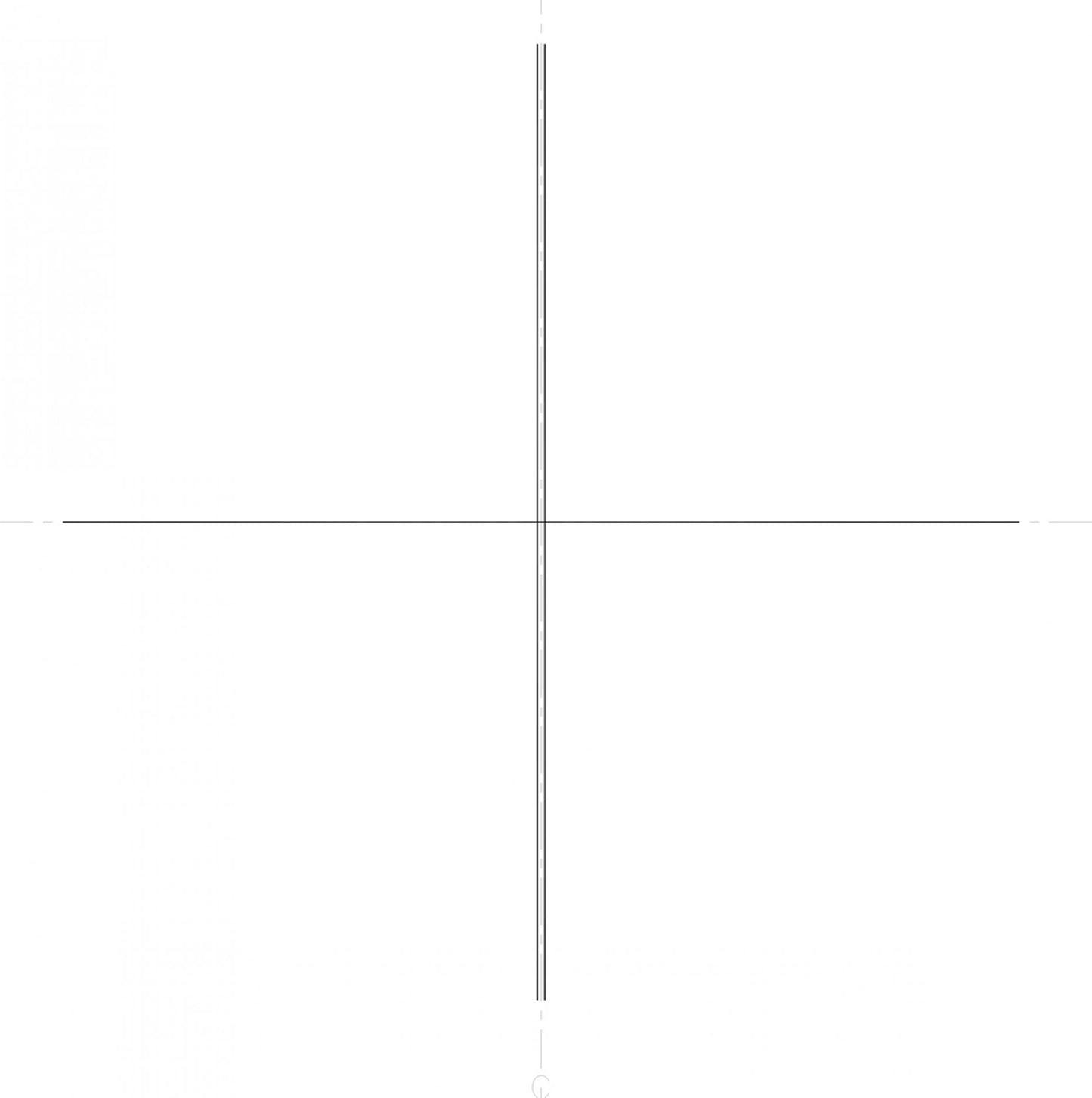 NE53 Vertical lines 0.1mm apart and horizontal line