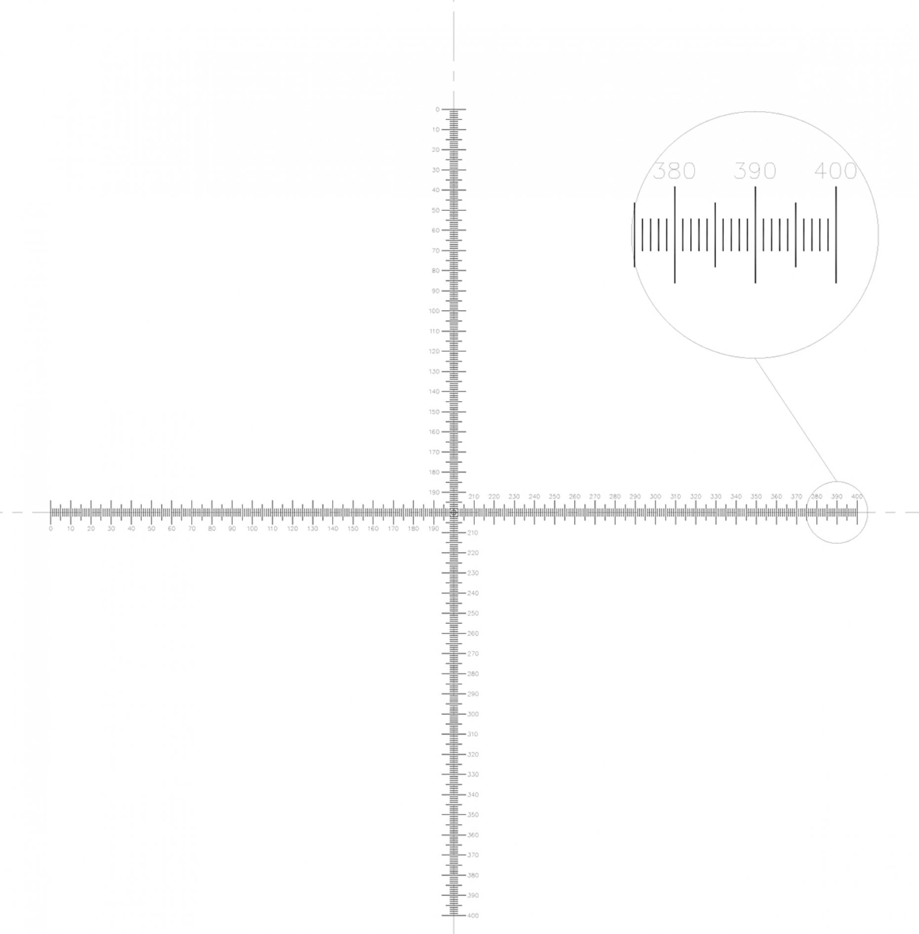 NE70 Crossed micrometer scales, 0.8