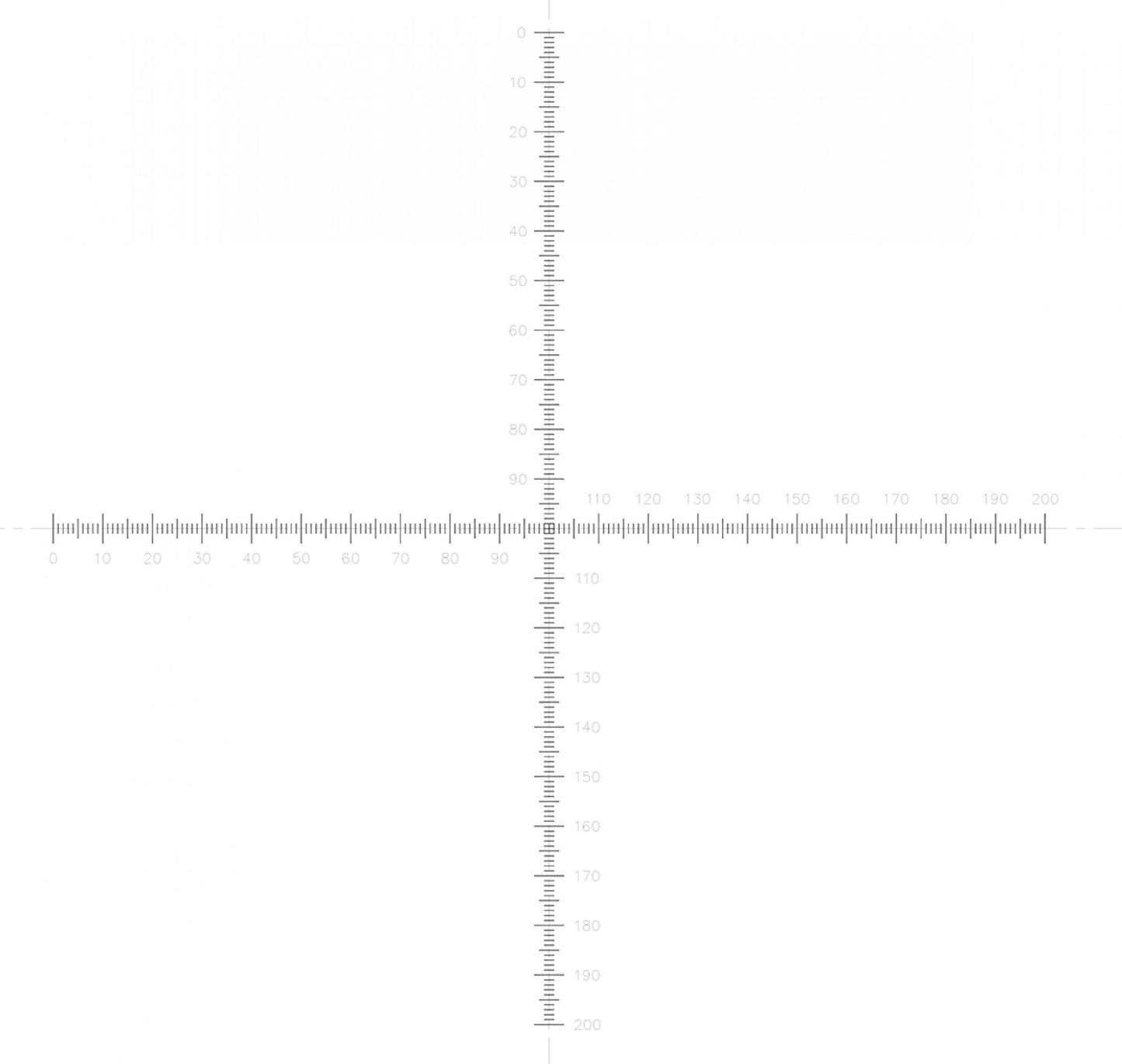 NE72 Crossed micrometer scales, 20mm scales subdivided into 0.1mm divisions