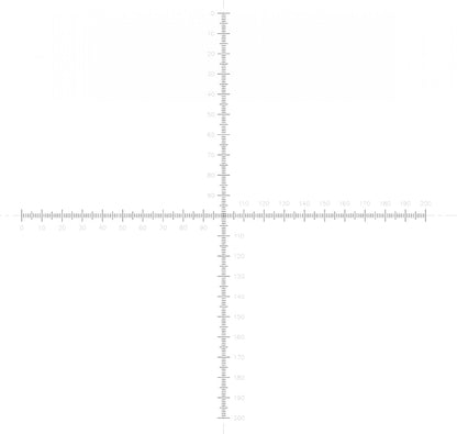 NE72 Crossed micrometer scales, 20mm scales subdivided into 0.1mm divisions