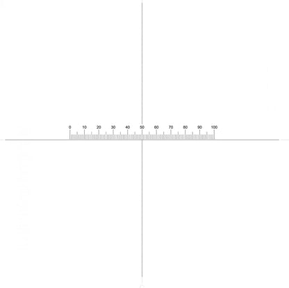 NE77 Horizontal Micrometer Scale, 5mm/0.05mm with Crossline