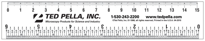 Rulers, clear plastic and metal