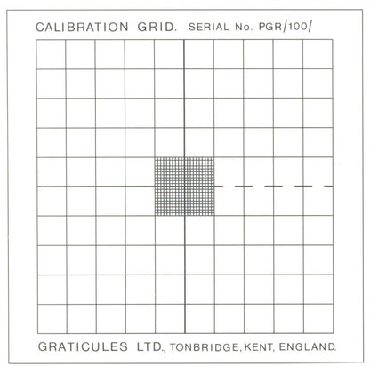 PGR100 Two Dimensional Grid Ruled Area 100 x 100mm