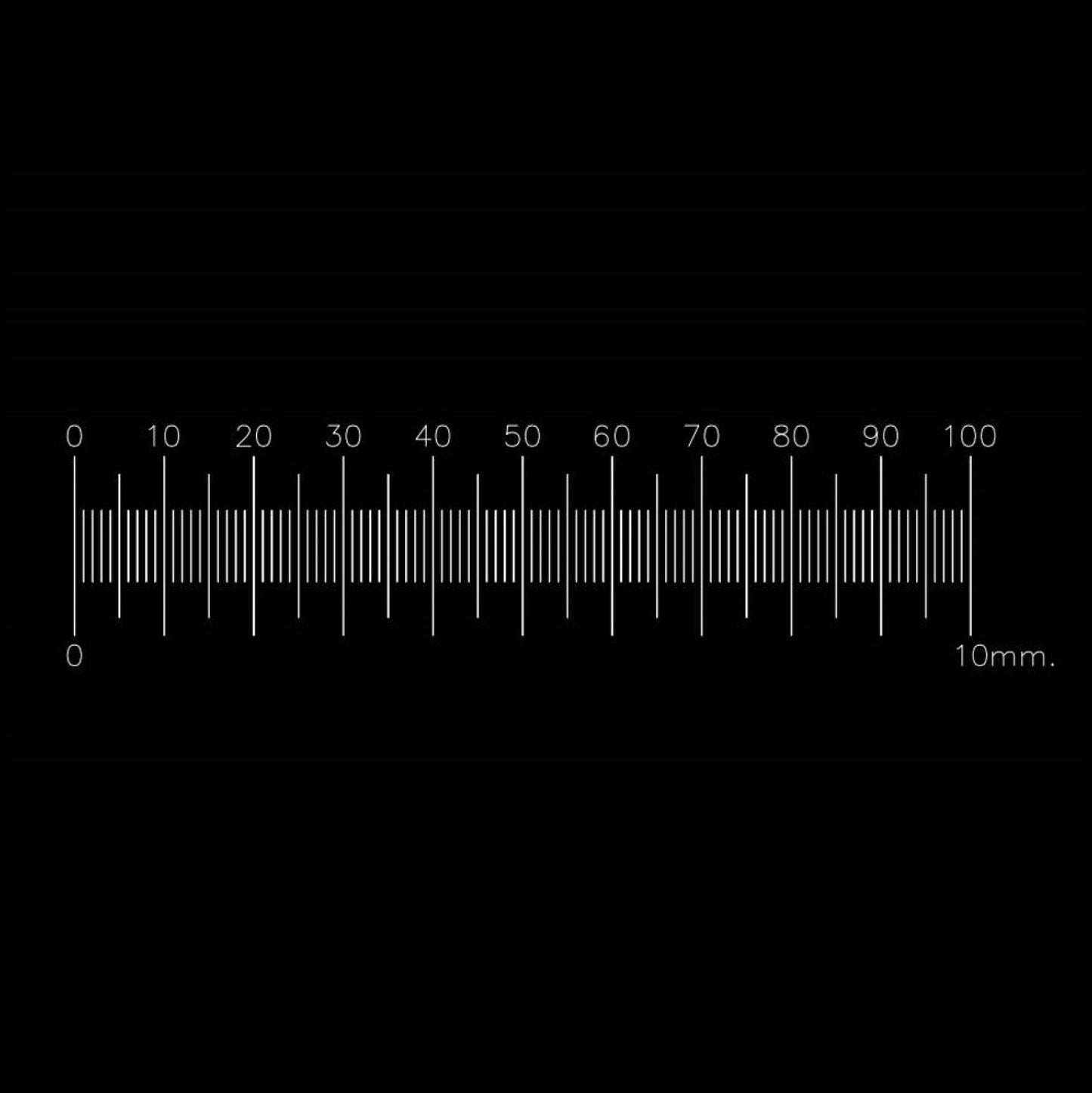 PS1R Micrometer Scale 10mm in 0.1mm divisions for reflected light
