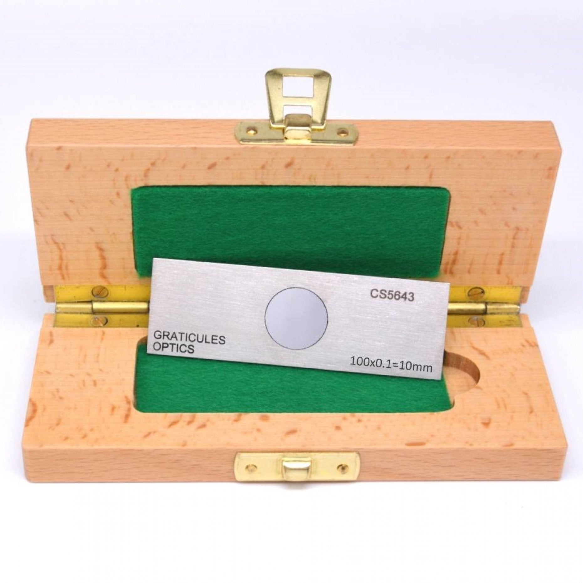 10 Micrometer Ruler PS1R Micrometer Scale 10mm in 0.1mm divisions for reflected light – AllEm