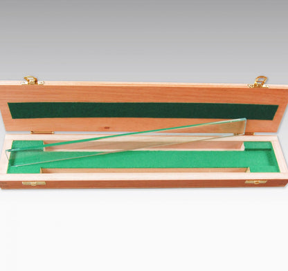 PS300XO Ultra Flat Long Scale 300mm in 0.1mm divisions + cross and dot series on Ultra Flat glass, suitable for high precision DKD certifications