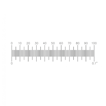 PS4 Micrometer Scale 0.1inch in 0.001inch divisions