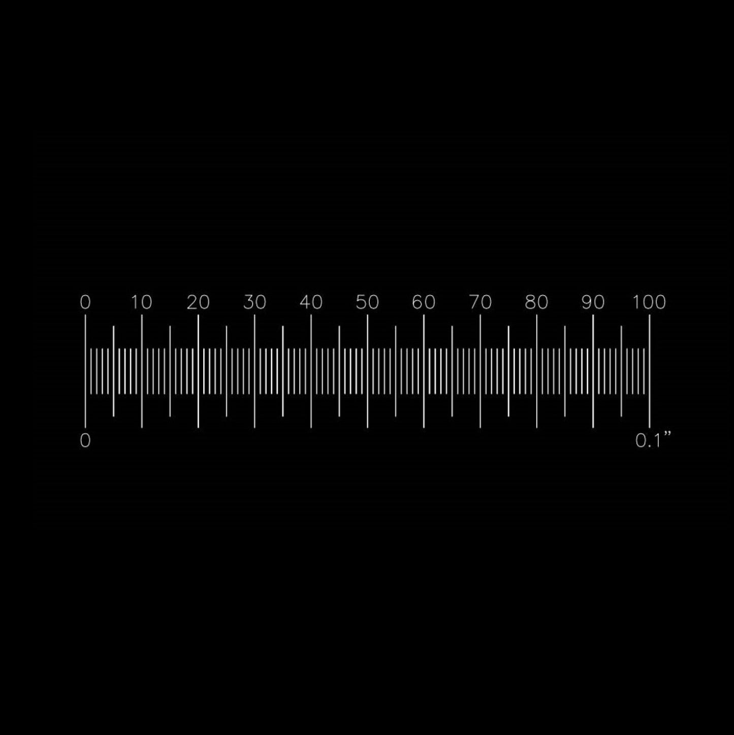 PS4R Micrometer Scale 0.1inch in 0.001inch divisions for reflected light