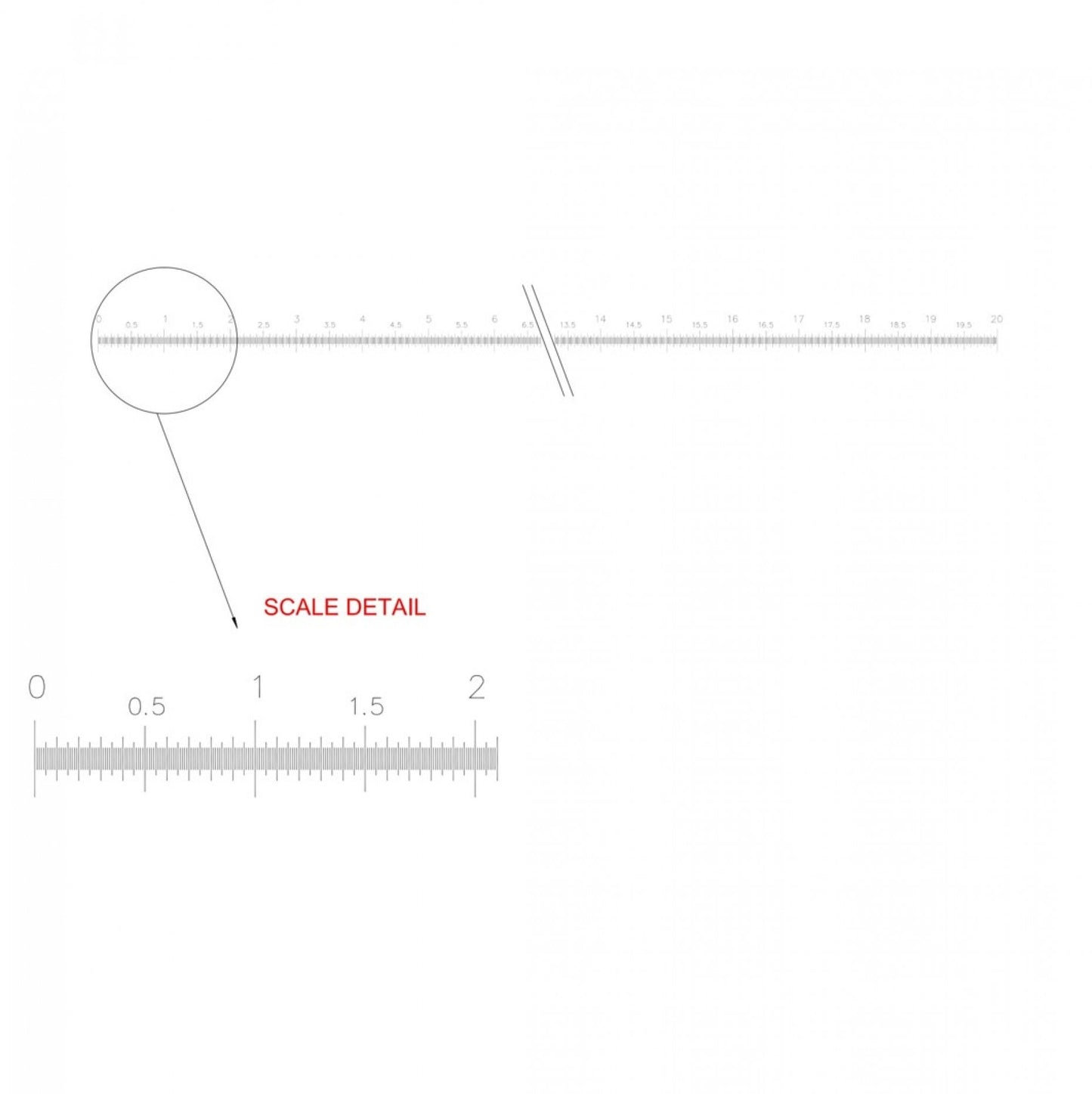 PS5 Micrometer Scale 20mm in 0.01mm divisions - brightfield