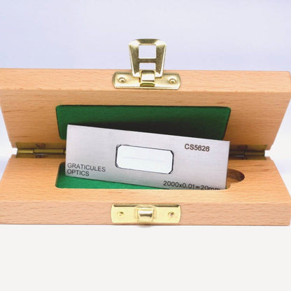 PS5R Micrometer Scale 20mm in 0.01mm divisions for reflected light