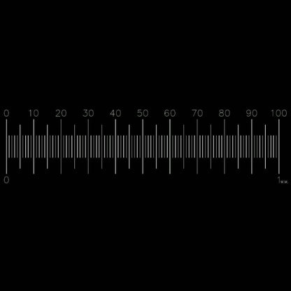 PS78 Micrometer Scale 1mm in 0.01mm divisions (for reflected light)