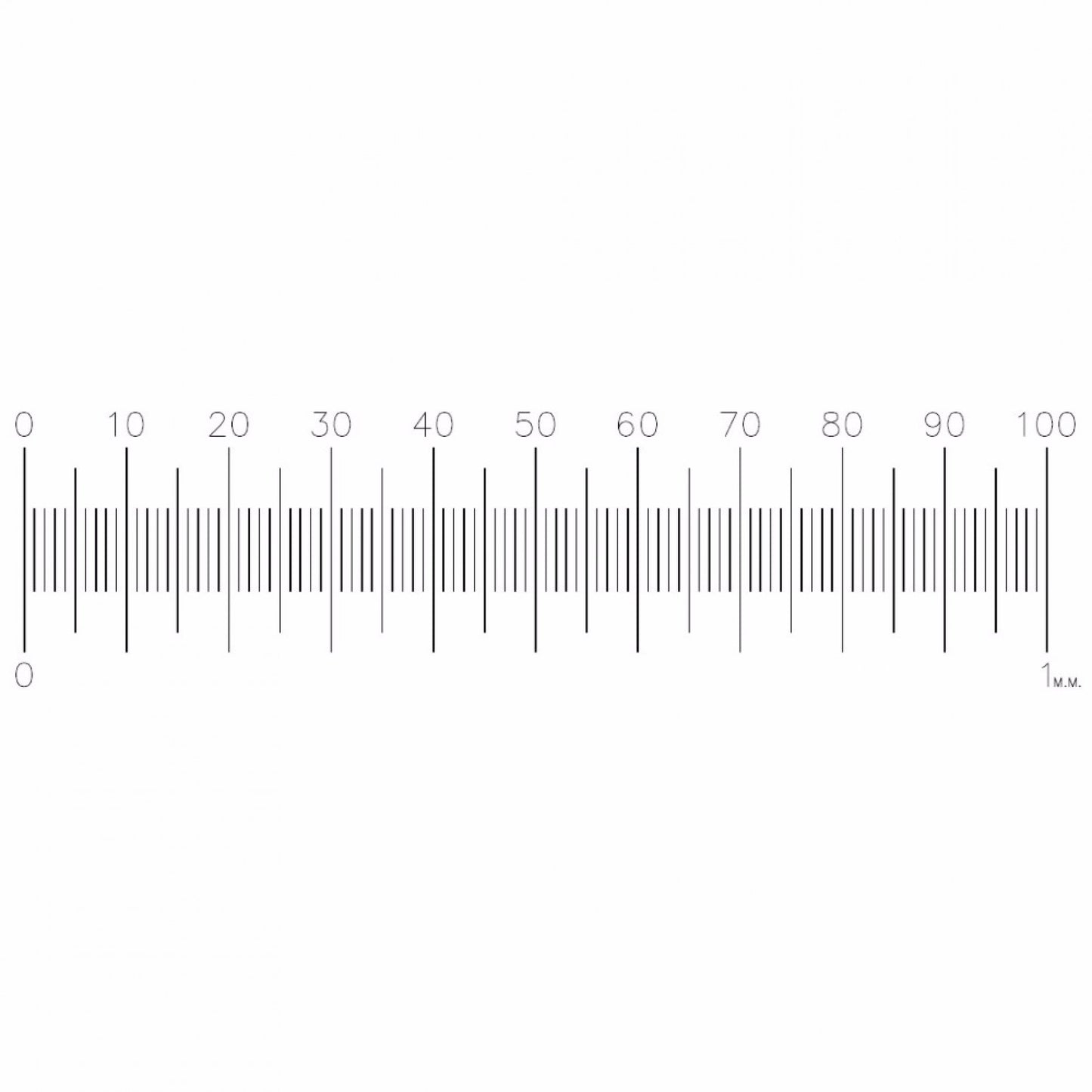 PS8 Micrometer Scale 1mm in 0.01mm divisions