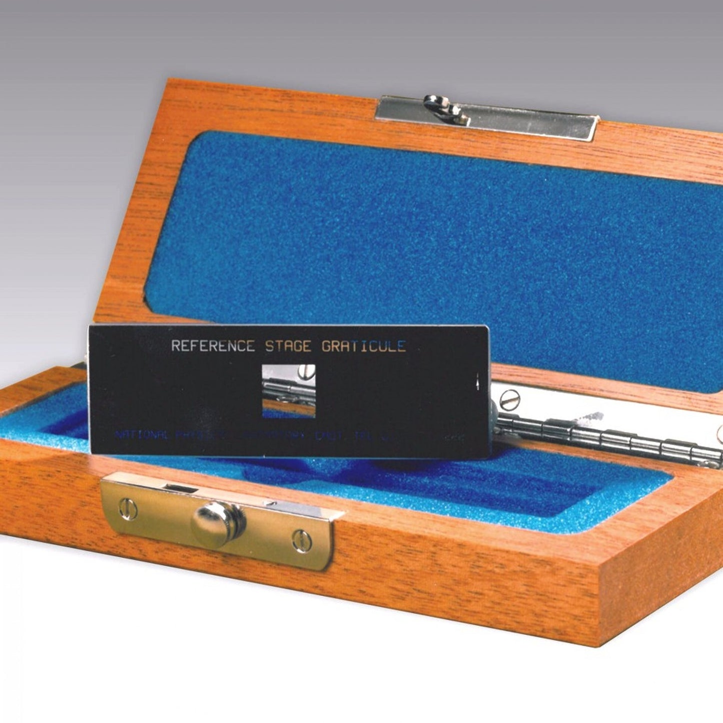 Reference Stage Graticule, supplied with a certificate of calibration from NPL UKAS