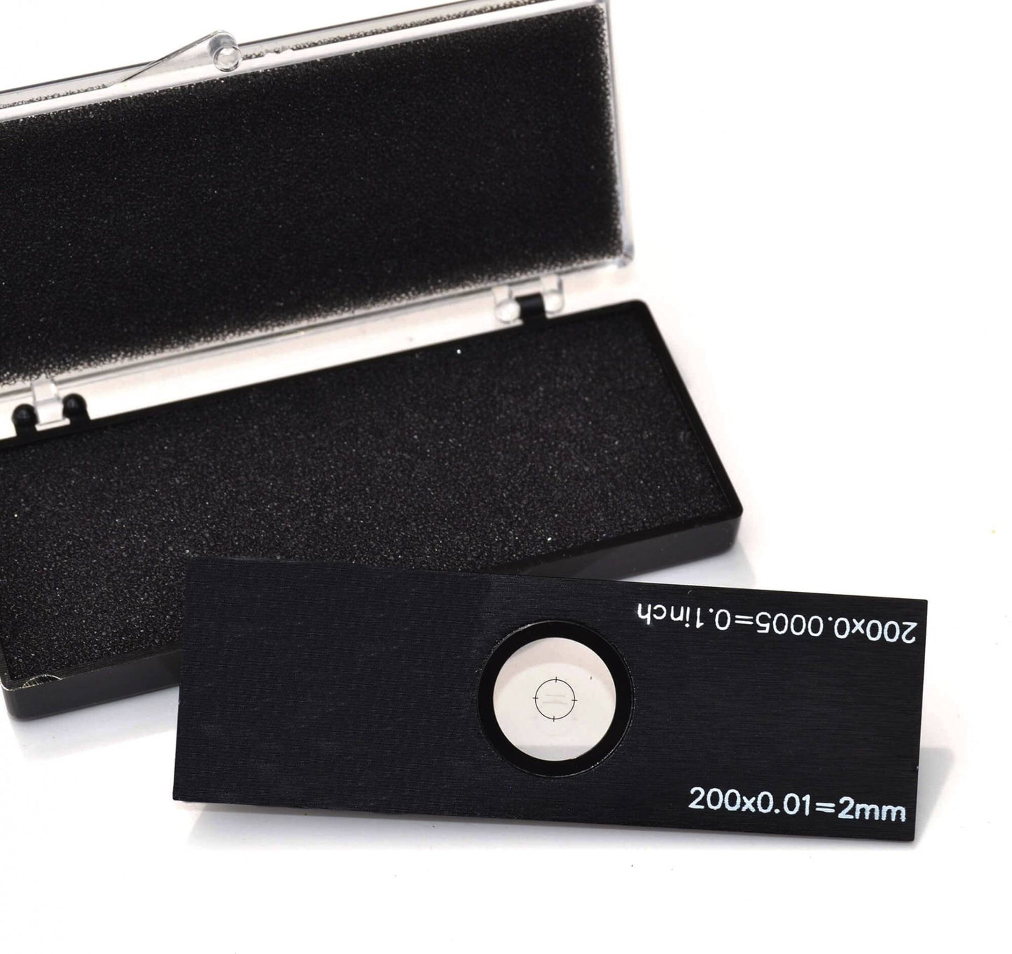 S20 Stage Micrometer Double Scales Metric/Imperial 2mm/0.01mm and 0.1''/0.0005''