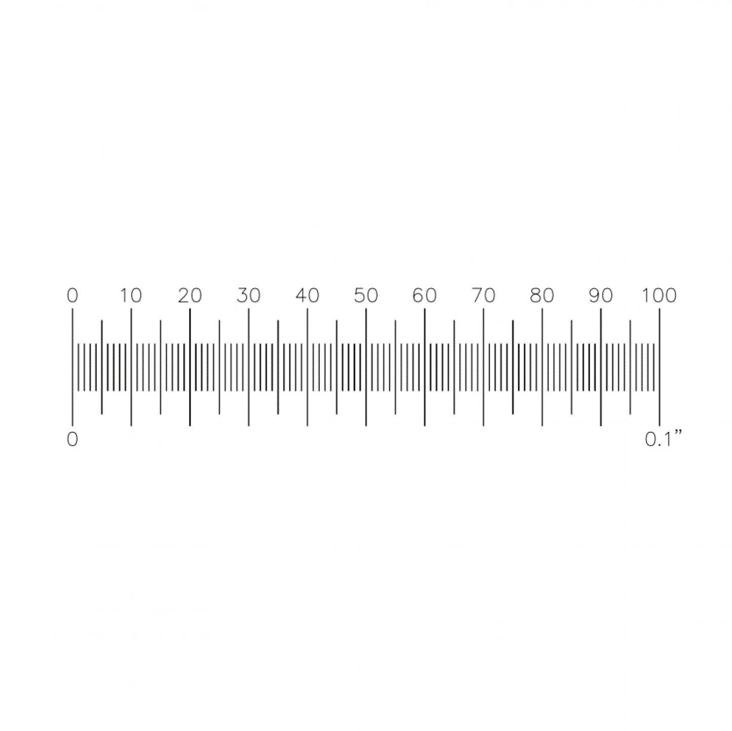 S4 Stage Micrometer 0.1''/0.001''